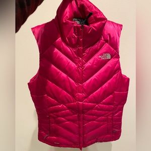 Pink North Face vest